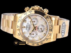 Rolex Daytona Clean 116508 Taşlı Beyaz Kadran 4130 Super Plus Clone ETA