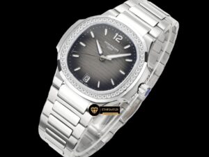 Patek Philippe 7118 Nautilus 35mm Gri Kadran Full Taş Bezel ETA