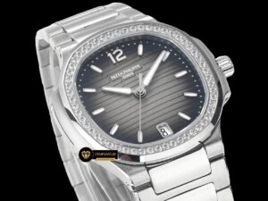 Patek Philippe 7118 Nautilus 35mm Gri Kadran Full Taş Bezel ETA