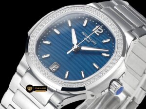 Patek Philippe 7118 Nautilus 35mm Mavi Kadran Full Taş Bezel ETA