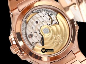 Patek Philippe 7118 Nautilus Kahve Kadran Rose Kasa Full Taş Bezel ETA