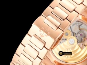 Patek Philippe 7118 Nautilus Kahve Kadran Rose Kasa Full Taş Bezel ETA