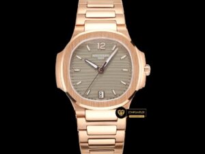 Patek Philippe 7118 Nautilus Kahverengi Kadran 35mm Rose Kasa ETA