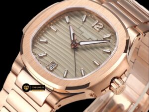 Patek Philippe 7118 Nautilus Kahverengi Kadran 35mm Rose Kasa ETA