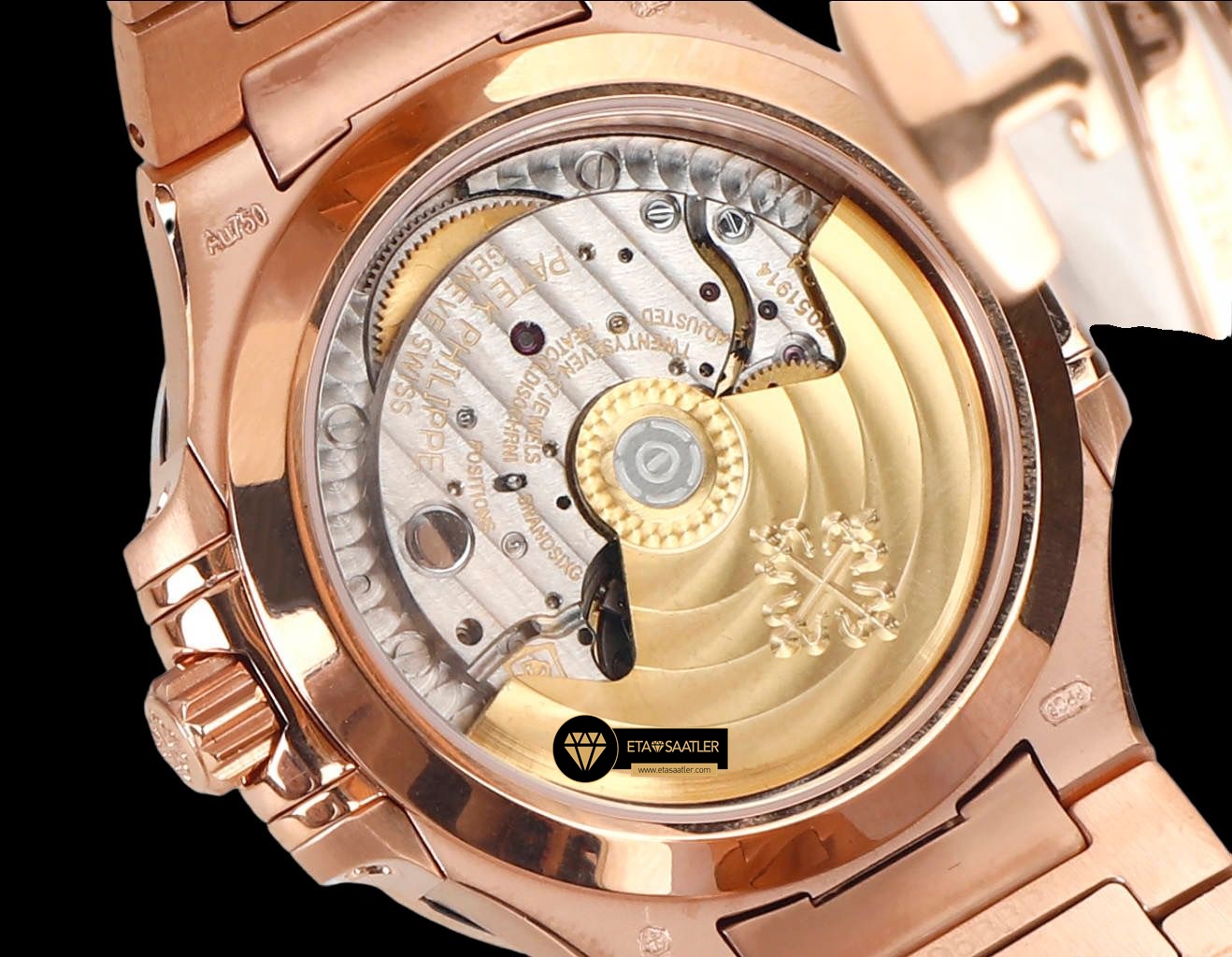 Patek Philippe 7118 Nautilus Kahverengi Kadran 35mm Rose Kasa ETA (7) Patek Philippe 7118 Nautilus Kahverengi Kadran 35mm Rose Kasa ETA