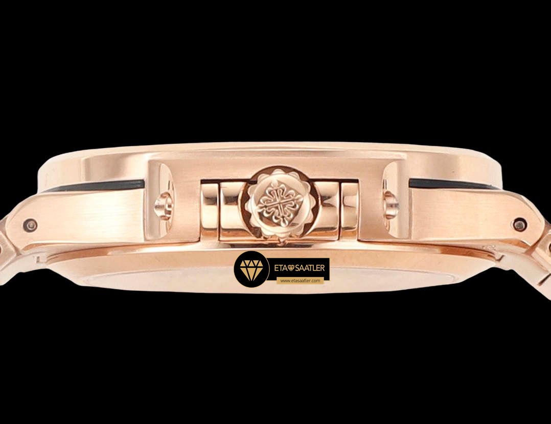 Patek Philippe 7118 Nautilus Kahverengi Kadran 35mm Rose Kasa ETA (8) Patek Philippe 7118 Nautilus Kahverengi Kadran 35mm Rose Kasa ETA