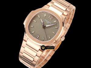 Patek Philippe 7118 Nautilus Kahverengi Kadran 35mm Rose Kasa ETA