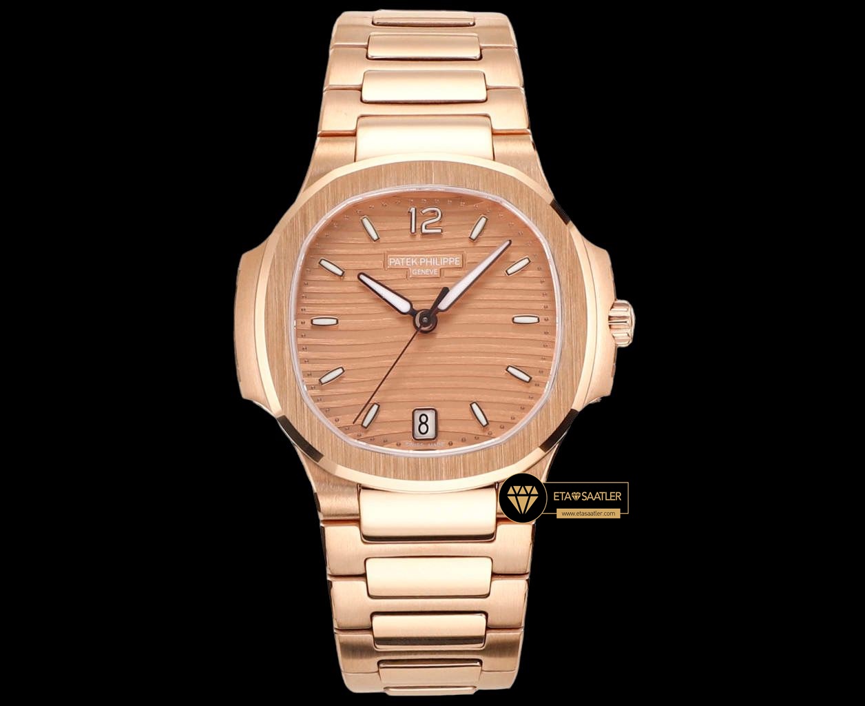 Patek Philippe 7118 Nautilus Pembe Kadran 35mm Rose Kasa ETA