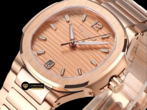 Patek Philippe 7118 Nautilus Pembe Kadran 35mm Rose Kasa ETA