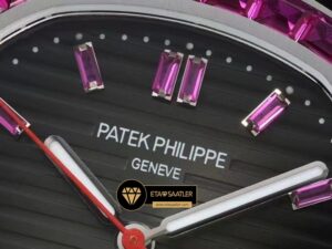 Patek Philippe Nautilus 40mm Siyah Kadran Jumbo 5711 Full Taşlı Bezel ETA