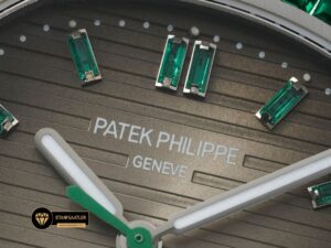 Patek Philippe Nautilus Çelik 40mm Jumbo 5711 Yeşil Taşlı Bezel ETA