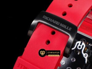 Richard Mille RM052 Taşlı İskelet Kadran Kırmızı Carbon Bezel YSF Tourbillon V2 ETA