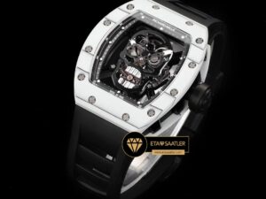 Richard Mille RM052 Taşlı Kurukafa Kadran Carbon Kasa YSF Tourbillon V2 ETA