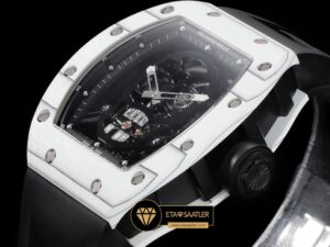 Richard Mille RM052 Taşlı Kurukafa Kadran Carbon Kasa YSF Tourbillon V2 ETA