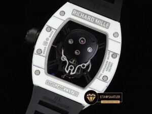 Richard Mille RM052 Taşlı Kurukafa Kadran Carbon Kasa YSF Tourbillon V2 ETA