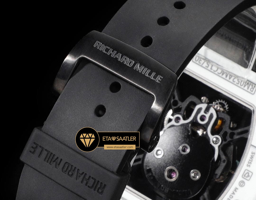 Richard Mille RM052 Taşlı Kurukafa Kadran Carbon Kasa YSF Tourbillon V2 ETA