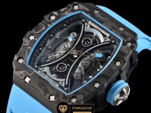 Richard Mille RM053-01 Skeleton Dial Real Forge Carbon Rubber Strap YSF Tourbillon V2 ETA