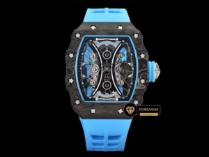 Richard Mille RM053-01 Skeleton Dial Real Forge Carbon Rubber Strap YSF Tourbillon V2 ETA