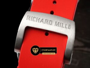 Richard Mille RM35-01 NTPT Carbon Kasa İskelet Kadran Kırmızı Kauçuk Kordon SONIC V2 ETA