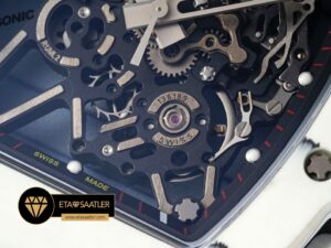 Richard Mille RM35-01 RAFA Beyaz NTPT Carbon Kasa Kırmızı Kauçuk Kordon SONIC V2 ETA