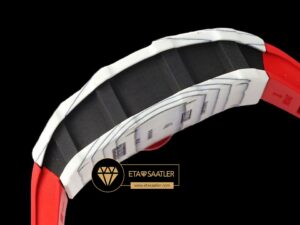 Richard Mille RM35-01 RAFA Beyaz NTPT Carbon Kasa Kırmızı Kauçuk Kordon SONIC V2 ETA