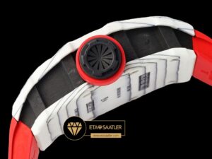 Richard Mille RM35-01 RAFA Beyaz NTPT Carbon Kasa Kırmızı Kauçuk Kordon SONIC V2 ETA