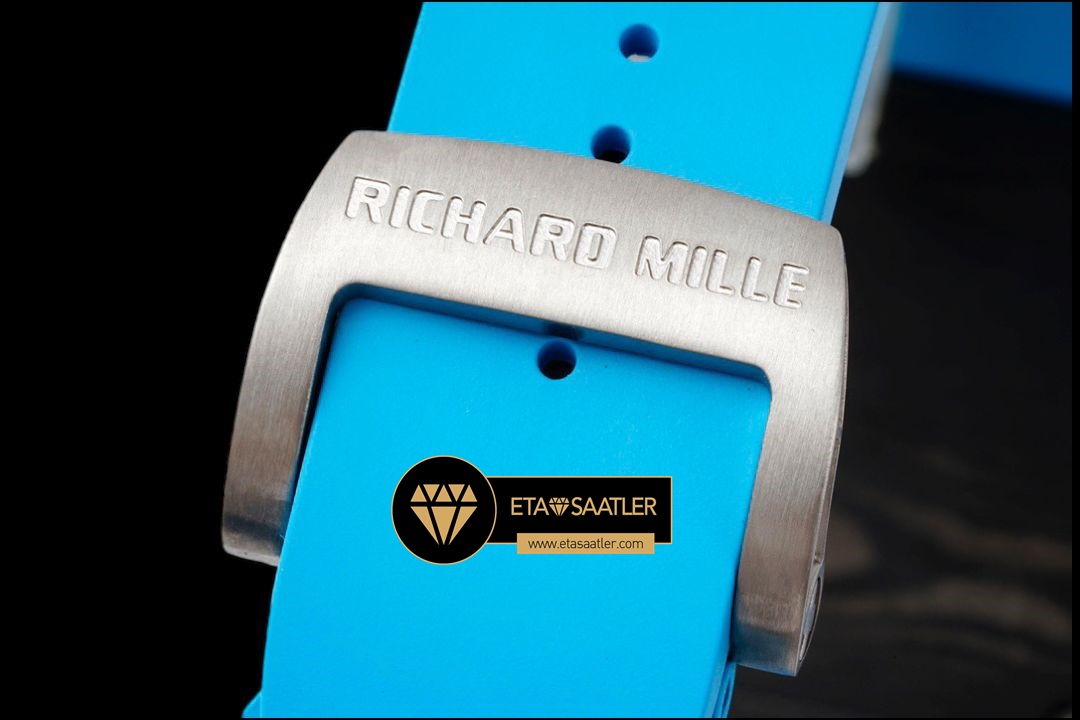 Richard Mille RM35-01 RAFA Carbon Kasa İskelet Kadran Mavi Kauçuk SONIC V2 ETA
