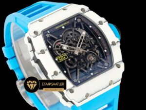 Richard Mille RM35-01 RAFA İskelet Kadran NTPT Carbon Kasa Kauçuk Kordon SONIC V2 ETA