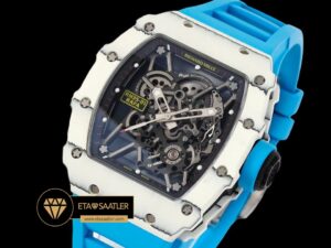 Richard Mille RM35-01 RAFA İskelet Kadran NTPT Carbon Kasa Kauçuk Kordon SONIC V2 ETA