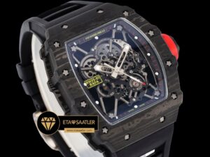 Richard Mille RM35-01 Rafael Nadal NTPT Carbon Kasa İskelet Kadran SONIC V2 ETA