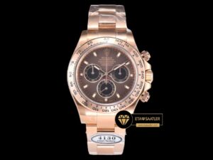 Rolex Daytona 116505 Cosmograph 904L Rose Çelik Clean 4130 V2 ETA