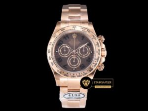 Rolex Daytona 116505 Rakamlı Kahve Kadran 904L Çelik Clean 4130 V2 ETA