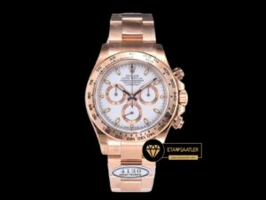 Rolex Daytona 116508 Chronograph 904L Rose Çelik Clean 4130 V2 ETA