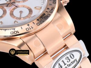 Rolex Daytona 116508 Chronograph 904L Rose Çelik Clean 4130 V2 ETA