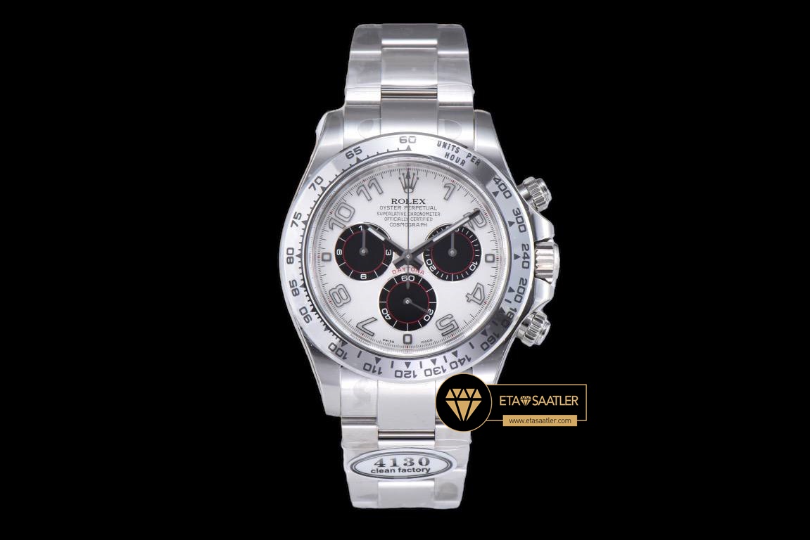 Rolex Daytona 116509 Chronograph Rakamlı Kadran Clean 4130 V2 ETA