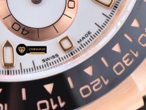 Rolex Daytona 116515 Rakamlı Beyaz Lume Kadran Kauçuk Kordon Clean 4130 V2 ETA