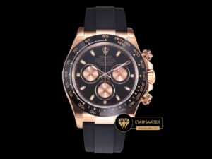 Rolex Daytona 116515LN Cosmograph Siyah Kadran Kauçuk Kordon Clean 4130 V2 ETA