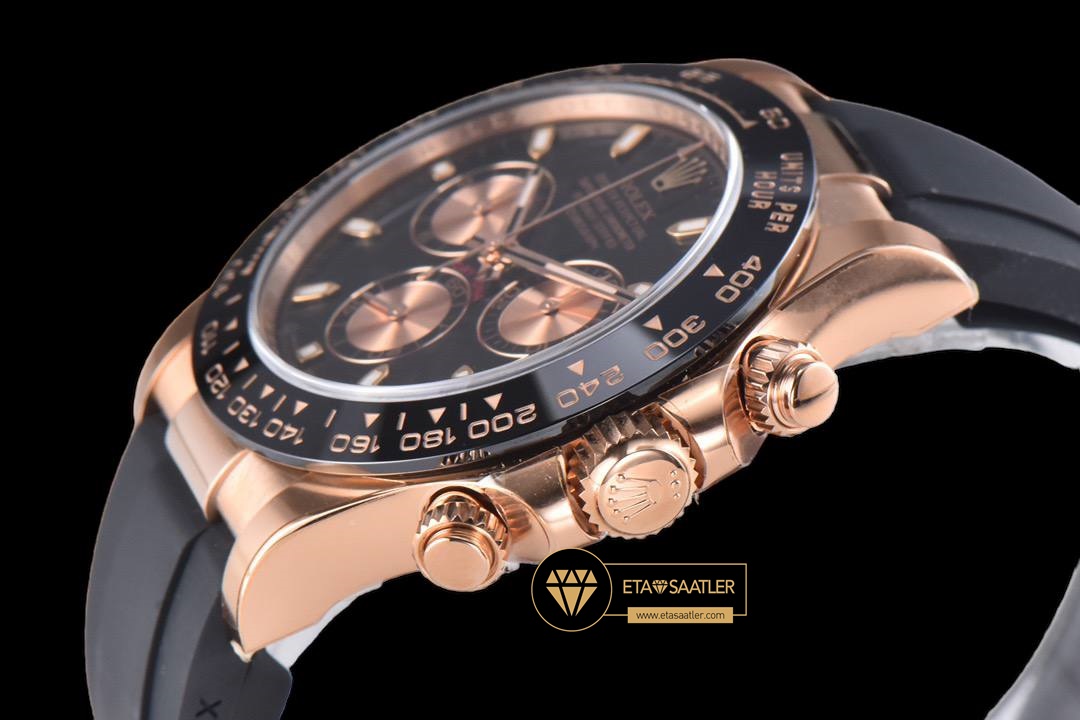 Rolex Daytona 116515LN Cosmograph Siyah Kadran Kauçuk Kordon Clean 4130 V2 ETA