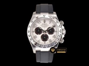 Rolex Daytona 116519 Rakamlı Beyaz Kadran Kauçuk Kordon Clean 4130 V2 ETA