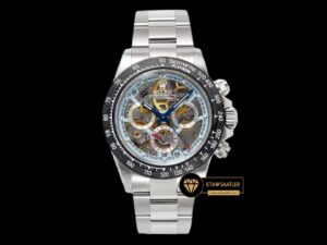 Rolex Daytona Juan Pablo Montoya Sonic Karbon Bezel skelet Kadran Super Clone ETA