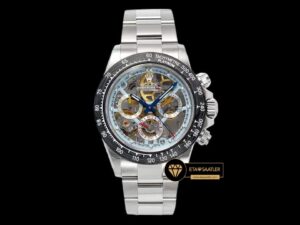 Rolex Daytona Juan Pablo Montoya Sonic Karbon Bezel İskelet Kadran Super Clone ETA