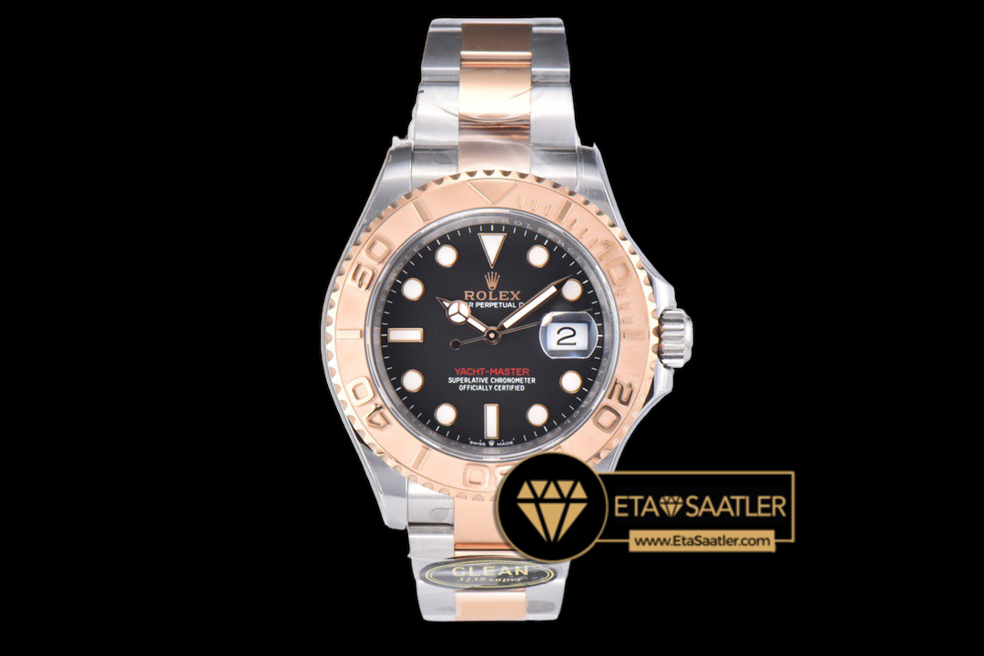 Rolex Yacht Master Clean 126621 Rose-Çelik Siyah Kadran Super Clone ETA