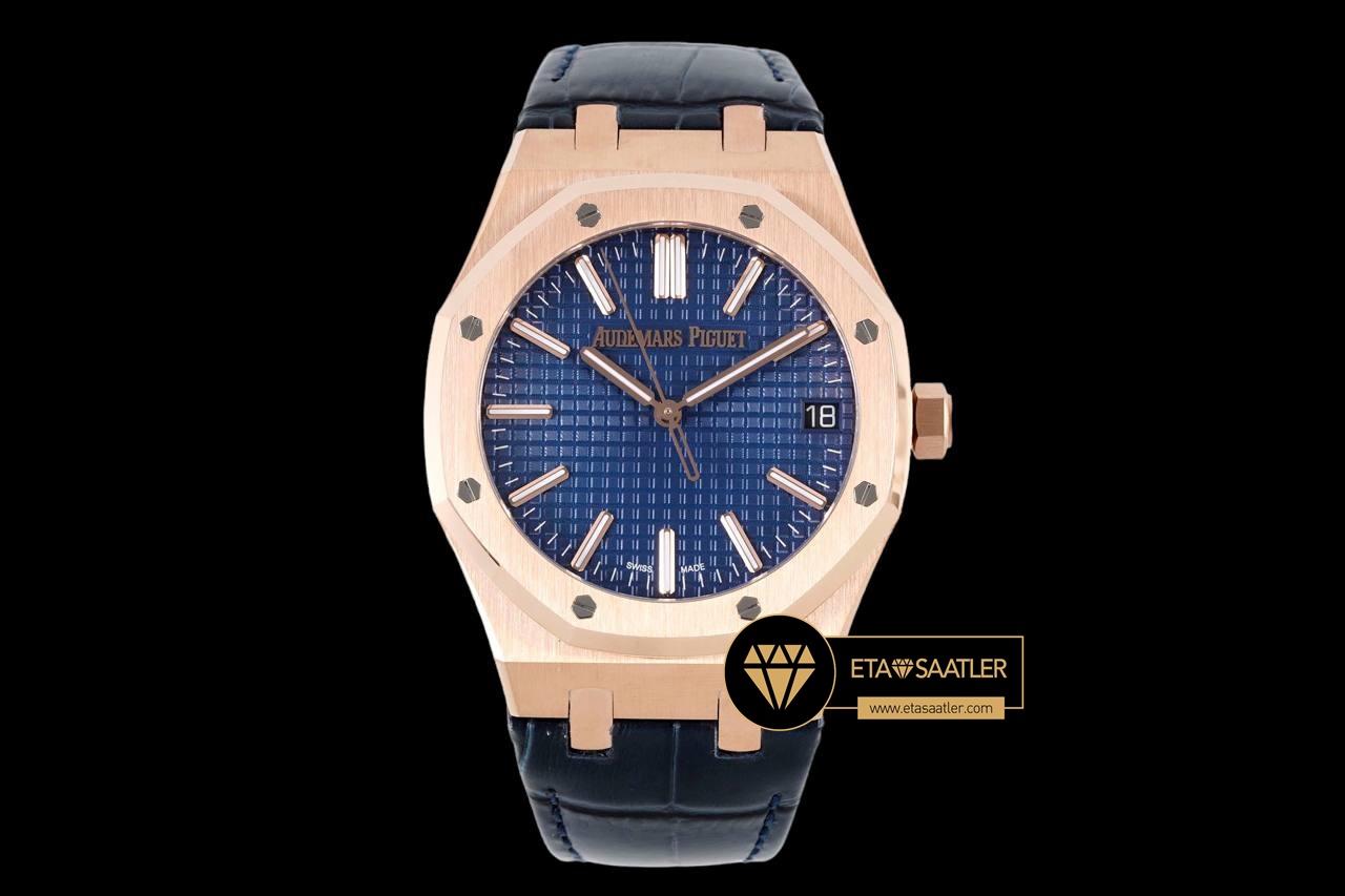 Audemars Piguet Royal Oak 15510OR Deri Kordon Rose Super Clone ETA