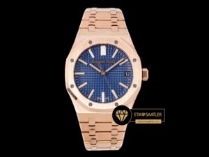 Audemars Piguet Royal Oak 15510OR Mavi Kadran Rose Super Clone ETA