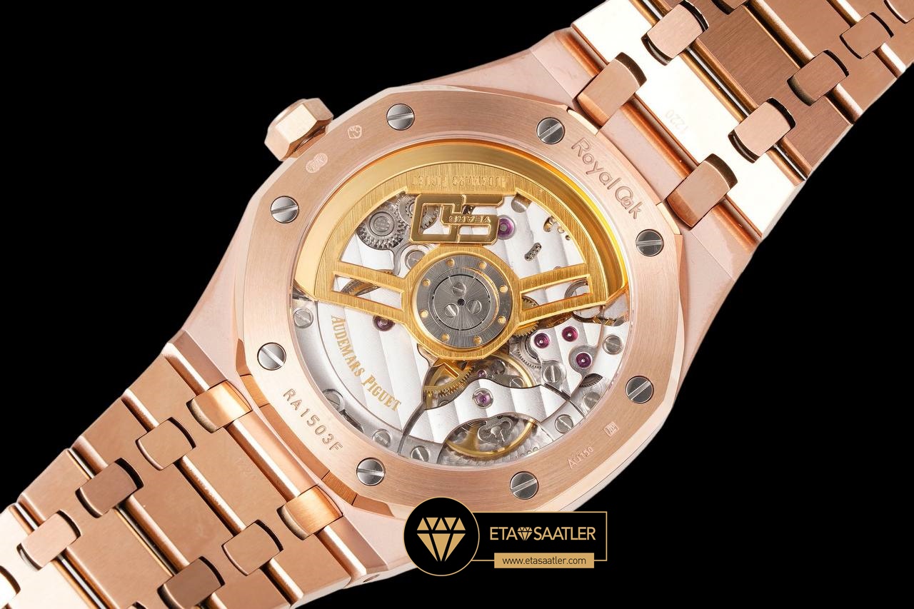 Audemars Piguet Royal Oak 15510OR Mavi Kadran Rose Super Clone ETA