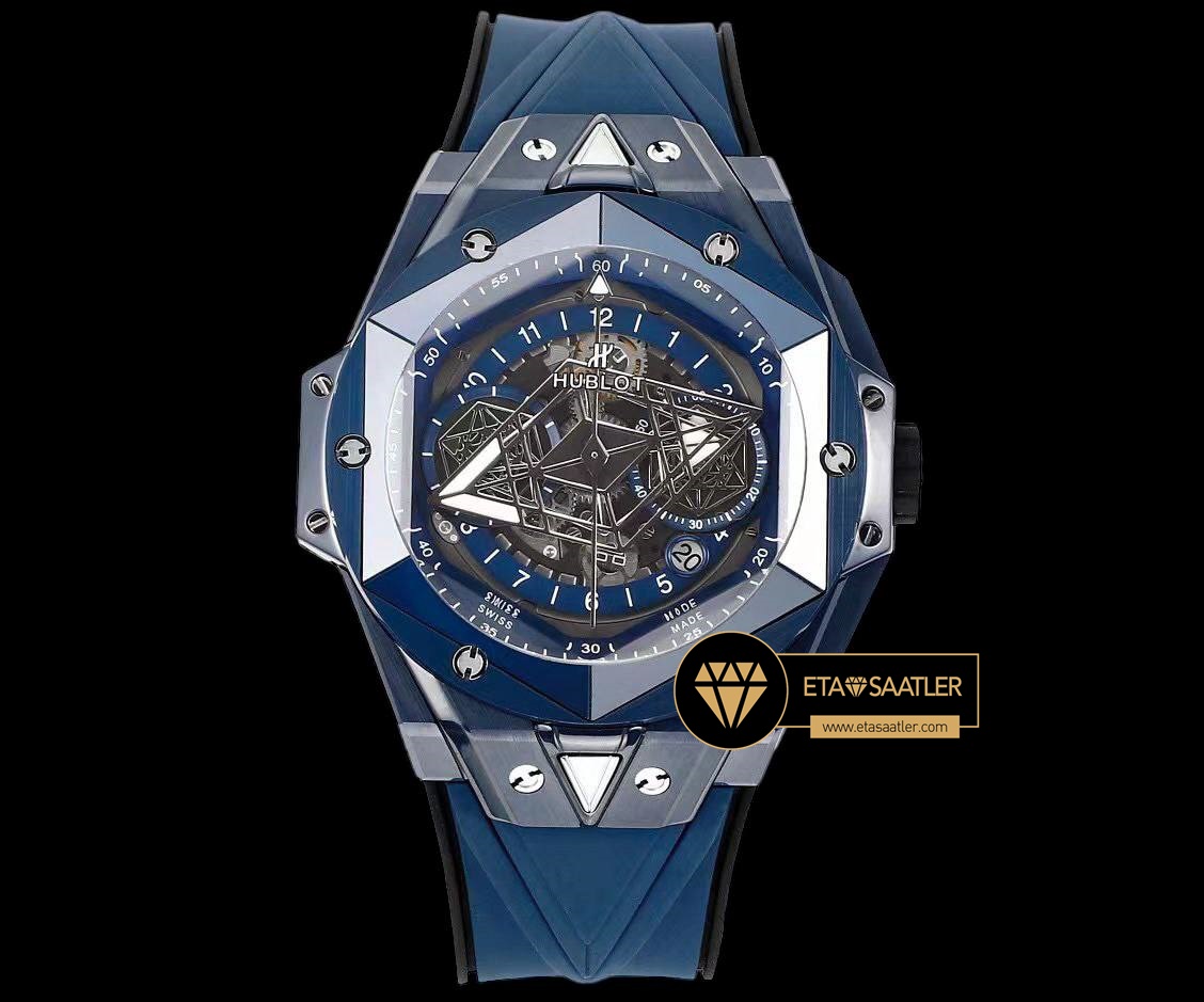 Hublot Big Bang Sang Blue II HUB1240 İskelet Kadran Super Clone ETA