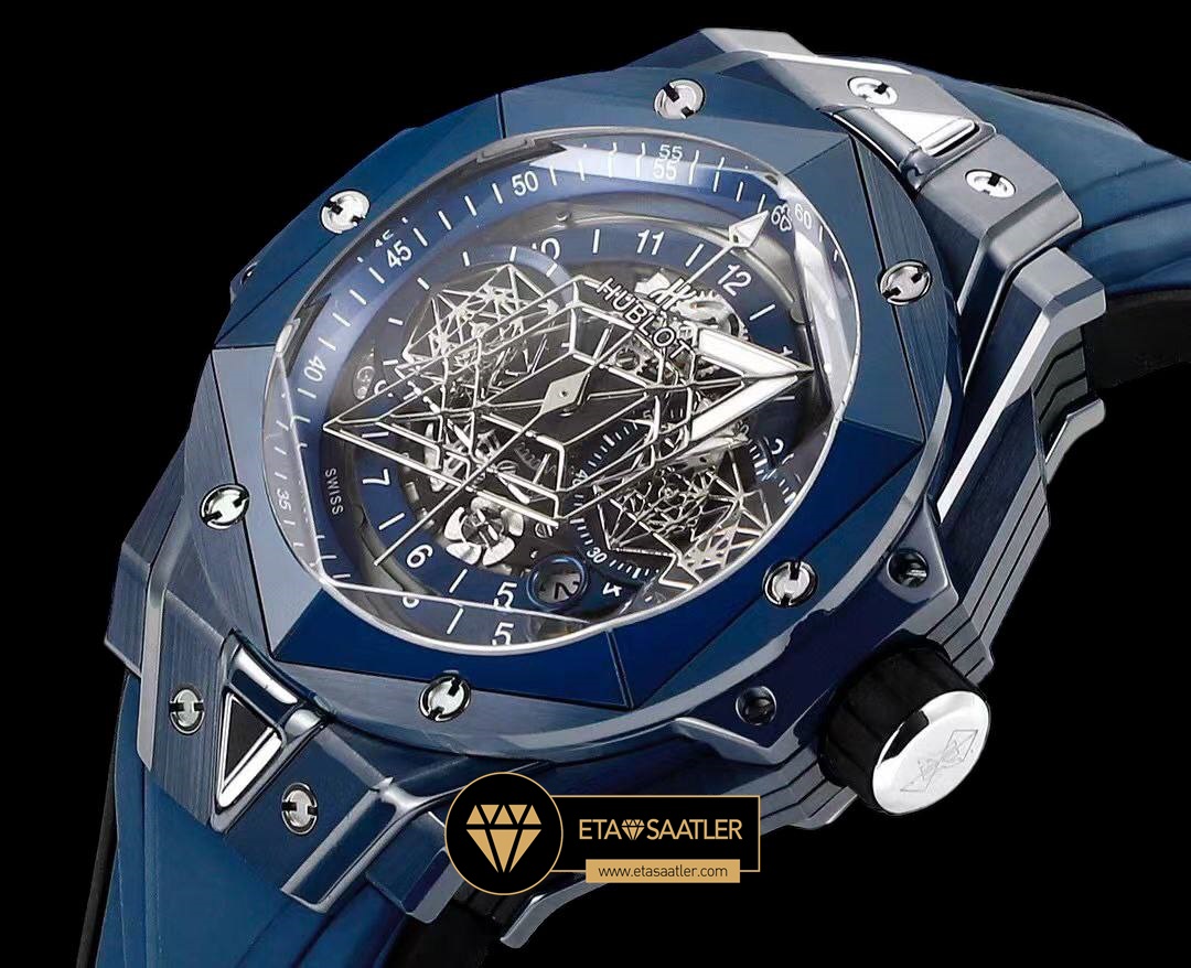 Hublot Big Bang Sang Blue II HUB1240 İskelet Kadran Super Clone ETA