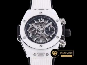 Hublot Big Bang Unico Beyaz Seramik HUB1280 İskelet Kadran Super Clone ETA