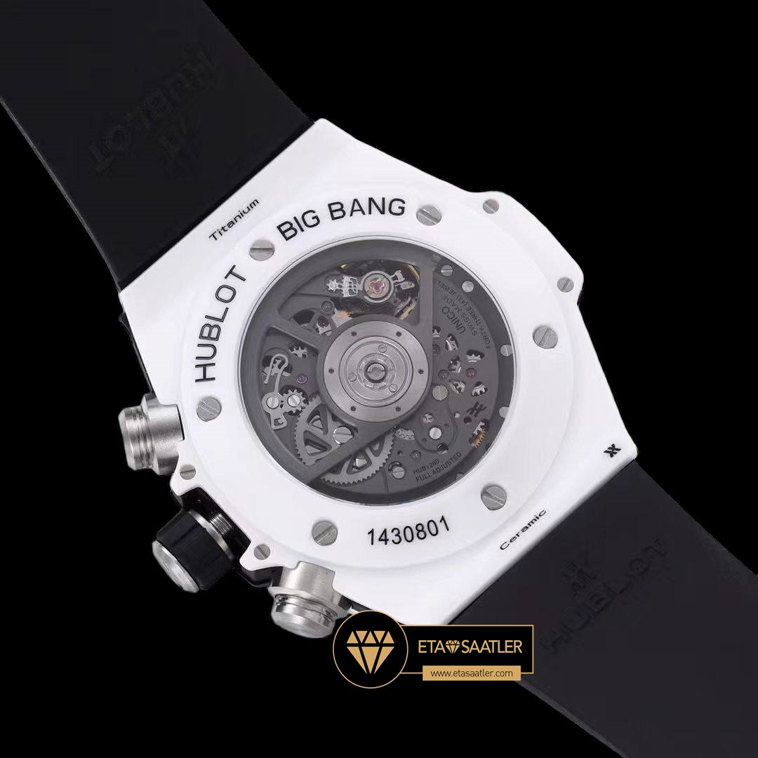 Hublot Big Bang Unico Beyaz Seramik HUB1280 İskelet Kadran Super Clone ETA