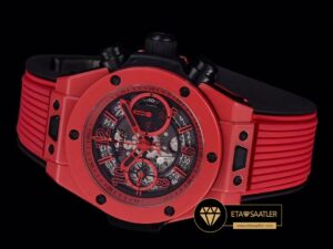 Hublot Big Bang Unico Kırmızı Seramik HUB1280 İskelet Kadran Super Clone ETA